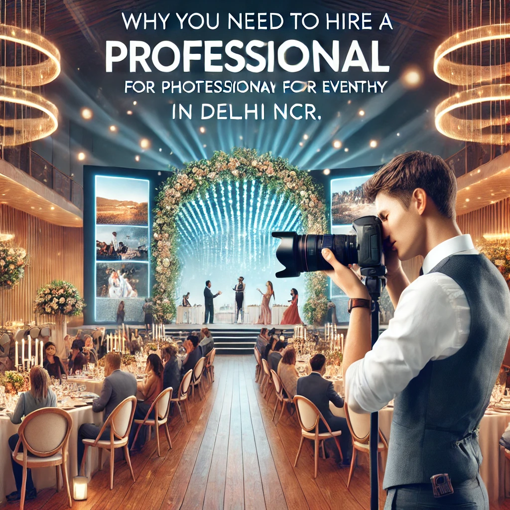 Why You Need to Hire a Professional for Photography at Your Event in Delhi NCR.